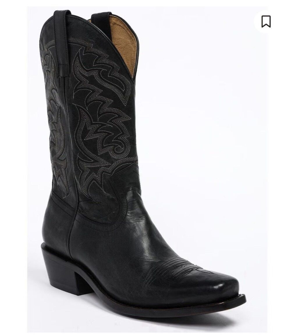 EUC Moonshine Spirit Men’s Mad Cat BBM610 Western Boots Black Size 12 Cowboy
